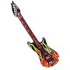 Paul Import aufblasbare Gitarre / Luftgitarre  ca. 100 cm Flammendesign 714