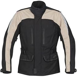 Alpinestars Scout Touring Drystar Men's Waterproof On-Road Racing Motorcycle Jacket - Black/Champagne