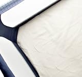 Clouds and Stars Portable Playard Sheet -Ecru Flannel