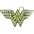 DC Comics Wonder Woman Rhinestones Antiqued Metal Belt Buckle