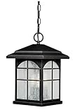 Vaxcel T0077 Bembridge 9-Inch Outdoor Pendant, Gold Stone [並行輸入品]