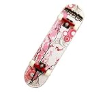 Punisher Cherry Blossom Complete Skateboard, Red, 31-Inch
