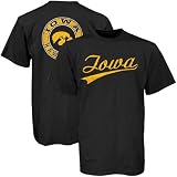 Iowa Hawkeyes Black Dual Graphic T-shirt