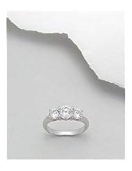 CZ Ring In 92.5 Sterling Silver