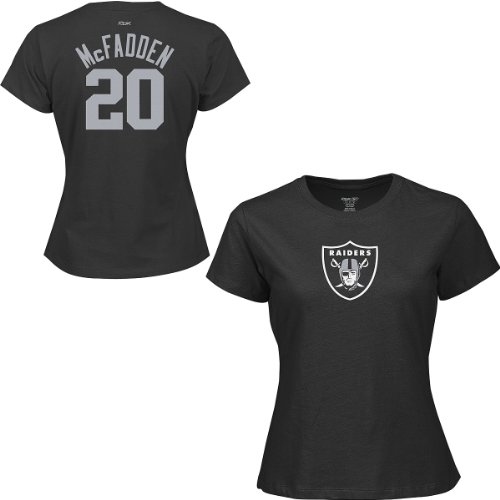 Reebok Oakland Raiders Women's Darren McFadden Name & Number T-Shirt Large