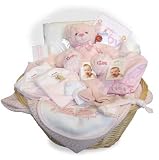 Luxury Baby Gift Basket Pink 3-6m