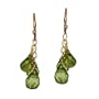 14K Gold Peridot Briolette Earrings by Suz Andreasen Bridal, MADE IN AMERICA