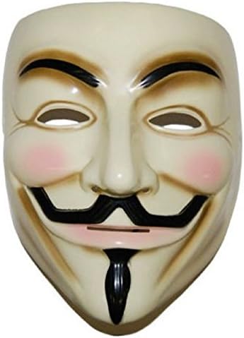 NanGuoZiJ V for Vendetta Mask halloween Masks Mardi Gras Cosplay Party - Pk-3 (yellow)