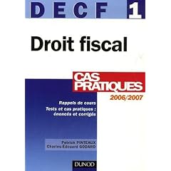Droit fiscal DECF 1 : Cas pratiques
