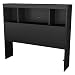 Delano Bookcase Headboard - Pure Black (Twin)