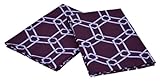 Elite Home Rutherford Links 300-Thread-Count Cotton Sateen 2-Piece Standard Pillowcase Set, Plum Elite Home Rutherford Links 300-Thread-Count Cotton Sateen 2-Piece Standard Pillowcase Set, Plum