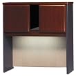36" Hutch, 35-5/8"x13-7/8"x36-1/2", Cherry/Galaxy