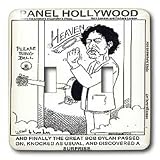 Londons Times Funny Music Cartoons - Bob Dylan Collectible, Knockin On Heaven s Door Ring Doorbell Please - Light Switch Covers - double toggle switch