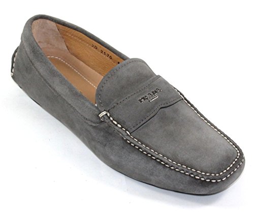 Suede Driver Loafer, Grey 2D2170 