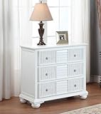 IMAGE OF Ships Wheel Three Drawer Chest White