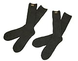 Riverstone Goods Men's Wool Blend Boot Work Sock - 2-Pack (Shoe Size 6-12)