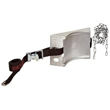 Talboys 717 Aluminum Cylinder Wall Bracket with Safety Message Strap and Chain, 1.875" Length x 8.125" Width x 4.625" Height