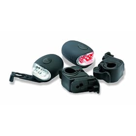 Canyon Set of Wind Up Cycle Lights Black