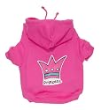 'Princess' Pink Dog Hoodie from K9 by Igloo Design (xsmall)
