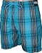 Pegasus Checked Cotton Swim Shorts (3687) Aqua