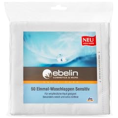 Ebelin Waschlappen Sensitiv, 2er Pack (2 x 50 St�ck)