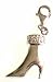 Monili sterling silver ankle boot charm with black CZ