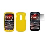 Premium Yellow Silicone Gel Skin Soft Cover Case + LCD Screen Protector for ....