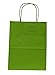 Premier Packaging 15 Count Pinstripe Shopper Gift Bag, 8.25 by 10.5-Inch, Bright Green
