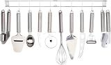 Tarrerias Bonjean - 440460 - Barre de Support d'Ustensiles Cuisine - 10 Pièces - Inox