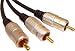 3 Metre Gold Plated Triple RCA Phono & Composite Video Cable by Cable Mountain