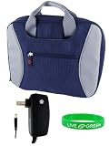 Acer Aspire One AOD150-1165 10.1-Inch Netbook Carrying Bag Case with Wall Charger - Dark Blue / Grey