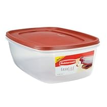 Rubbermaid 7J77 Easy Find Lid Rectangle 40-Cup Food Storage Container