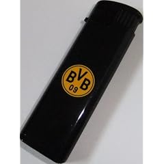 BORUSSIA DORTMUND Feuerzeug schwarz BVB
