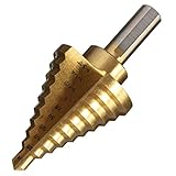 高の qualtiy新しい 1 ピース 1/4-1-3/8 'ステップ ドリル ビット セット チタン コーティング さ れ た高速鋼ステップ ドリル穴カッター パワー ドリル