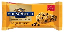 Ghirardelli Chocolate Baking Chips, Semi-Sweet Chocolate, 12-Ounce Bags (Pack of 6)