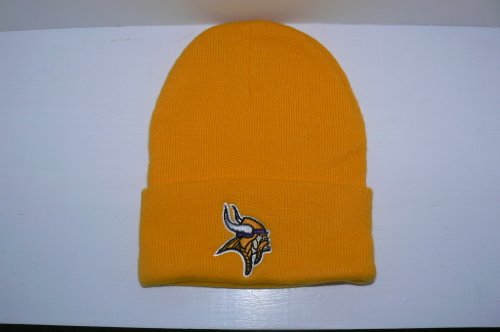 Minnesota Vikings Gold Knit Cuffed Beanie Hat Ski Skull Cap Lid Toque