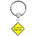 Slippery When Wet Warning Sign Dangle Captive Ring