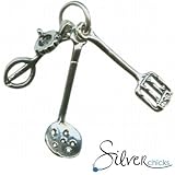 .925 Sterling Silver Kitchen Utensils Charm