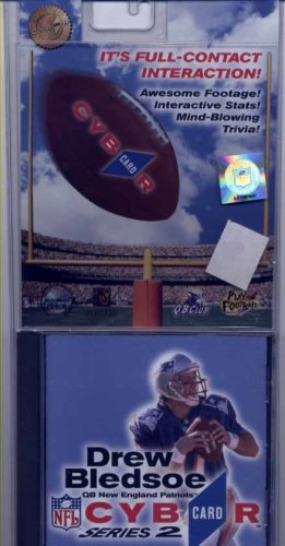 NFL Drew Bledsoe QB New England Patriots Cybr Card Series 2