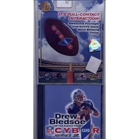 NFL Drew Bledsoe QB New England Patriots Cybr Card Series 2