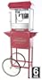 Deluxe 6oz Red Popcorn Maker Machine by Paramount - New Full Size 6 oz Popper & Cart