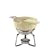 Typhoon Vintage Cream Stoneware Bowl Chrome Stand Chocolate Fondue Set with 4 Colour Coordinated Forks