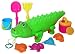 Sunshine Trading KZ-75 Alligator Sand Toy - 10 Piece Set