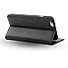 iPhone 5S Case, Shieldon Genuine Leather Case [Wallet Series] Classic Flip Book Style Cover with Stand Feature, ID Card Holder & Credit Card Slots [Magnetic Closure] for iPhone 5 / 5S, Black
