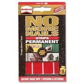 Unibond No More Nails Strip Ultra-strong Capacity 2.75kg Permanent Translucent Ref 781740 [Pack of 12]