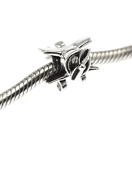 WithLoveSilver Solid Sterling Silver 925  Aircraft  Beads for European , Pandora, Biagi, Chamilia Troll Bracelet