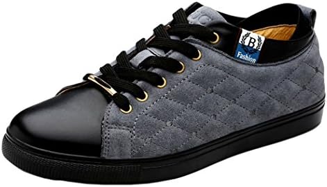 Passionow Christmas Mens 2015 New British Style Low Top Casual Flats Shoes(9.5 D(M)US, Gray)