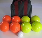 Unique EPCO Tournament Set, Orange and Yellow Bocce Balls - 110mm. Bag included. FREE SHIPPING