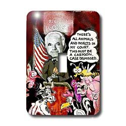 Londons Times Funny Panel Hollywood Cartoons - The People s Cartoon Court With Judge Wapner - Light Switch Covers - single toggle switch
