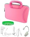 5n1 Non-OEM Amazon Kindle DX 9.7 Tote Neorpene Sleeve Case - Pink